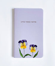Load image into Gallery viewer, Pocket Diary - Pansy Blooms
